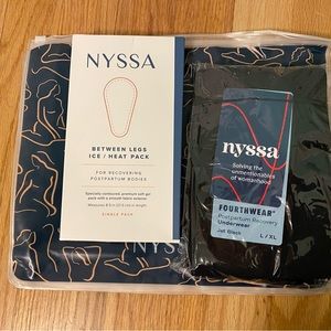 NWT NYSSA Fourthwear Postpartum Recovery Underwear & Ice/Heat Bundle, Size L/XL